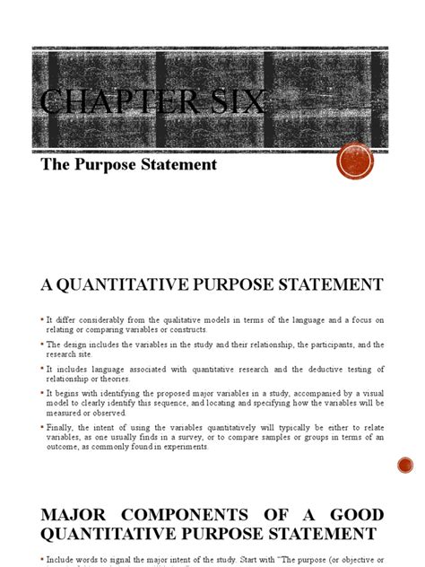 quantitative sample statement|quantitative purpose statement sample.